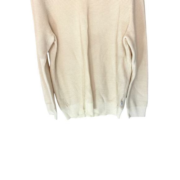 NN07 No Nationality Men's Cream Basic Loke Casual Knit Crew Neck Sweater Size XL - Picture 9 of 13